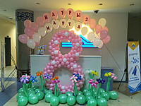 Оформление шарами и декор
