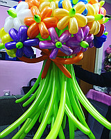 Красочные цветы из шаров 987196 Красочные цветы из шаров